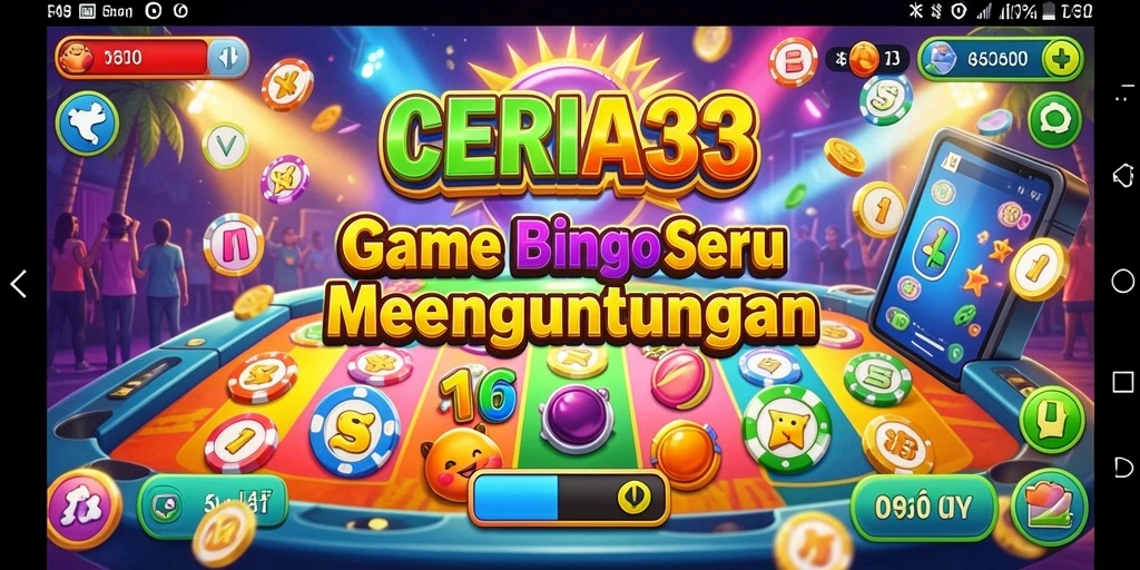 Tampilan gameplay seru dalam CERIA33 yang membuat Bingo lebih menarik.