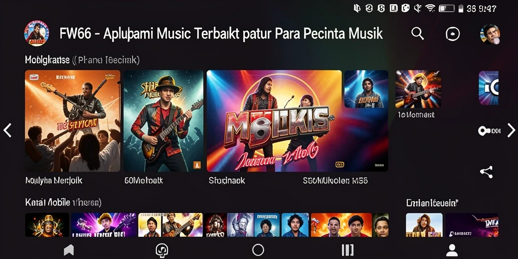 Screenshot gameplay FW66 menampilkan pengalaman musik yang interaktif dan menyenangkan.