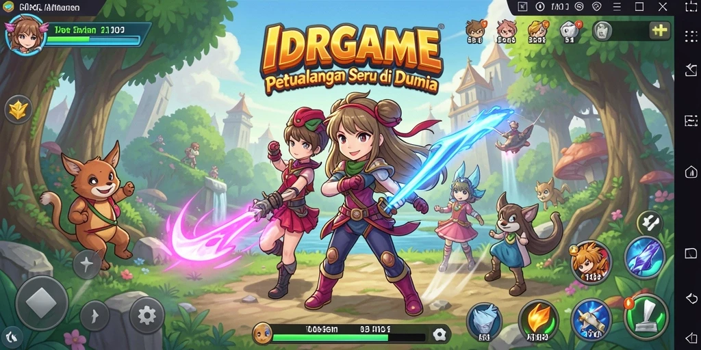 Gameplay seru di dunia anime yang penuh petualangan.