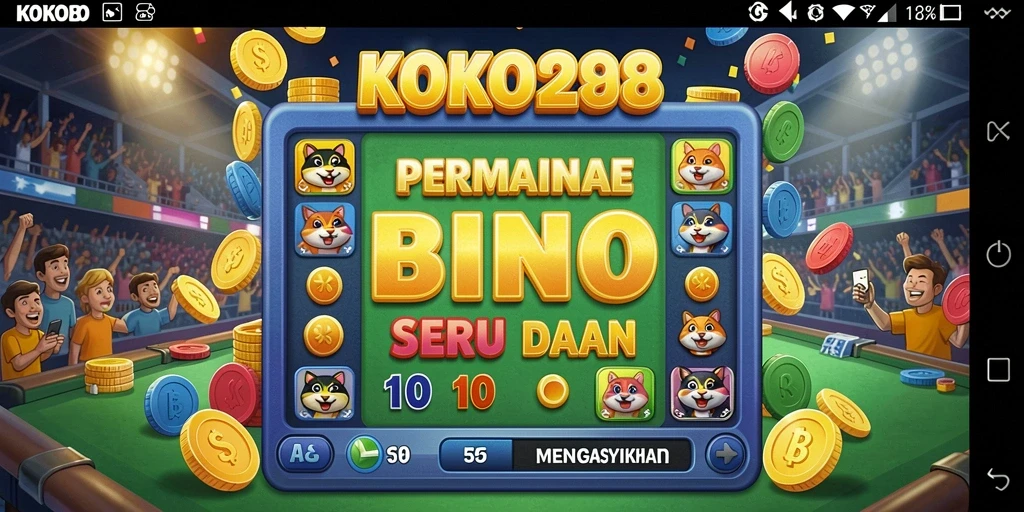 Gameplay seru Bingo dalam KOKO288 yang menarik dan interaktif.