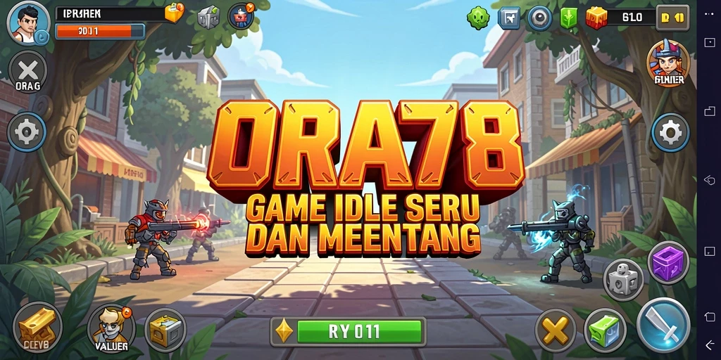 Tampilan gameplay ORA78 yang menarik dalam mode Idle.