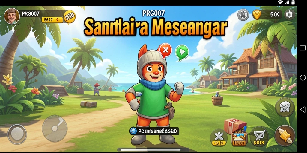 Tampilan menarik dari gameplay PRG007 yang penuh warna.