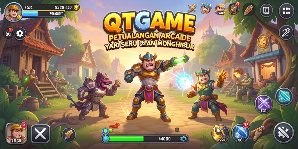 Screenshot yang menampilkan gameplay seru QTGAME, penuh tantangan dan kesenangan.