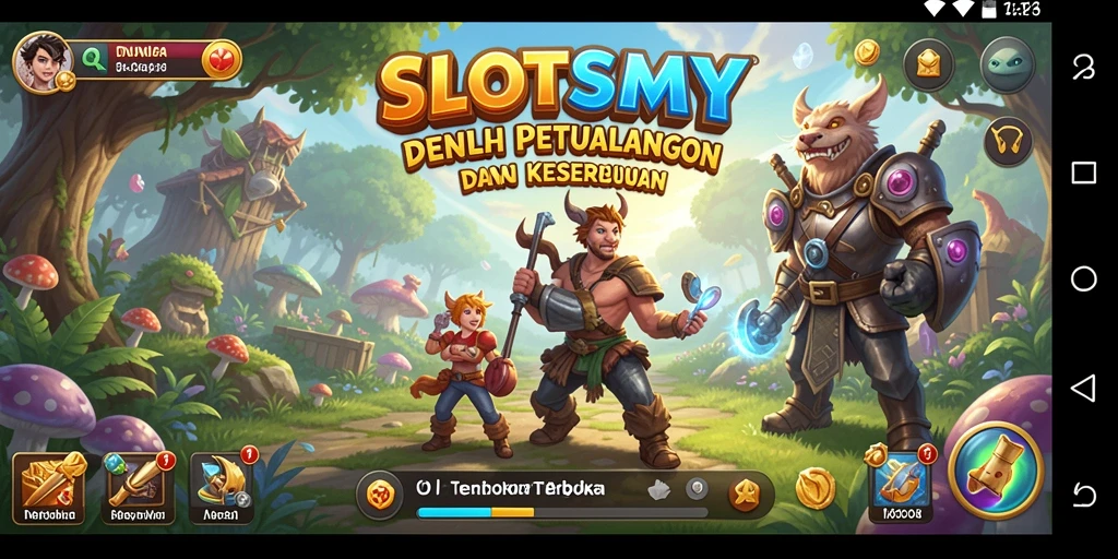 Tampilan gameplay SLOTSMY yang menakjubkan dan beragam petualangan seru.
