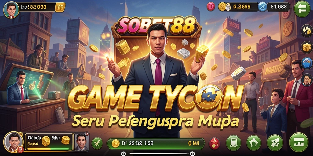 Menampilkan gameplay menarik dari SOBET88 dengan elemen Tycoon.