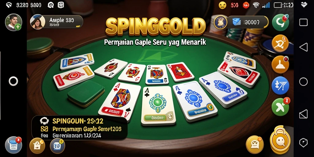 Tampilan gameplay SPINGOLD yang seru dan interaktif.